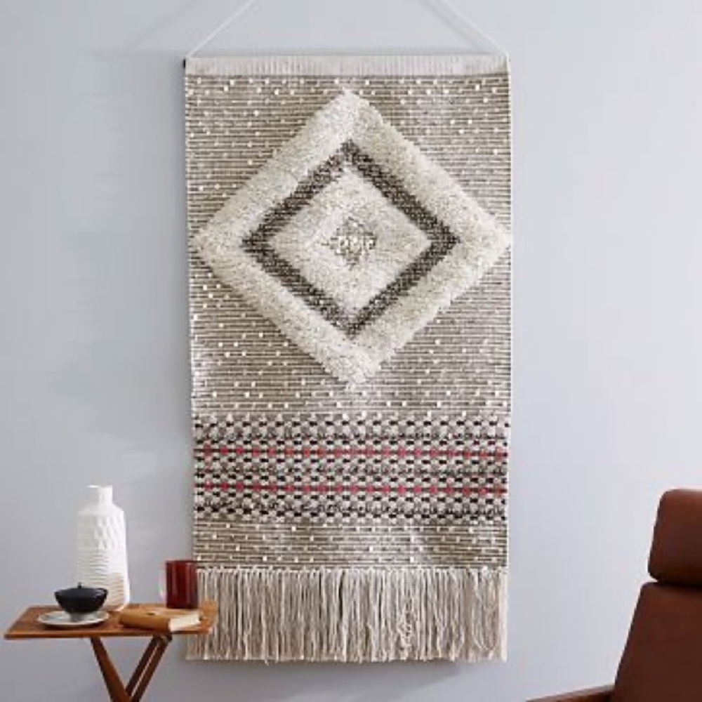 Sequin Shag Wall Tapestry